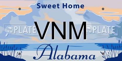 VNM Alabama License Plate
