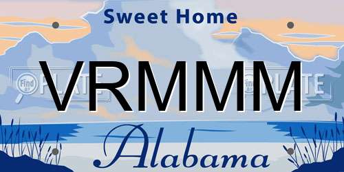 VRMMM Alabama License Plate