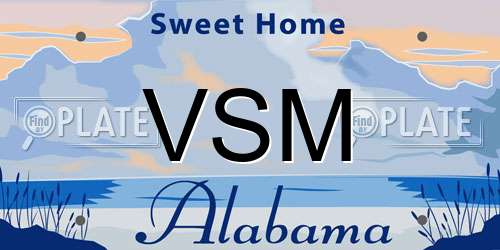 VSM Alabama License Plate