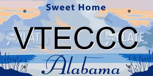 VTECCC Alabama License Plate