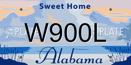 W900L Alabama License Plate