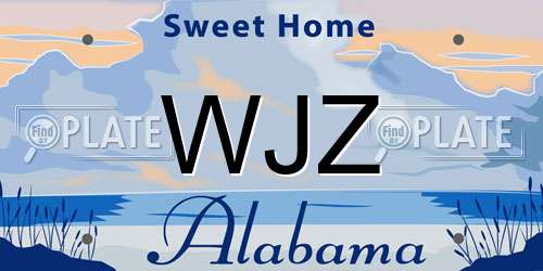 WJZ Alabama License Plate