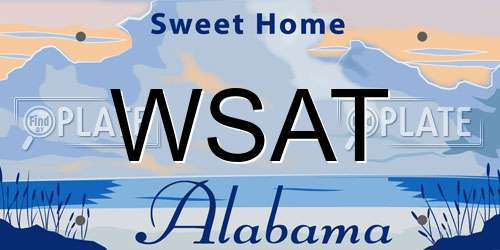 WSAT Alabama License Plate
