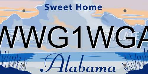 WWG1WGA Alabama License Plate