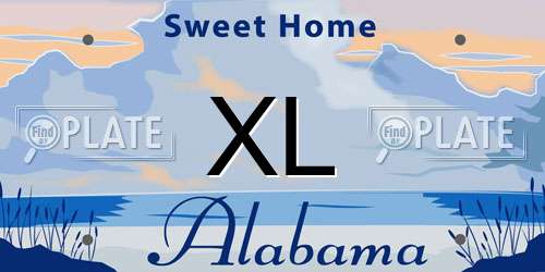 XL Alabama License Plate