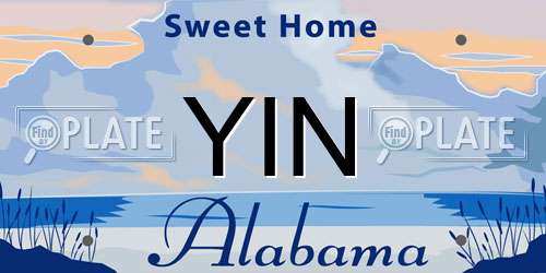 YIN Alabama License Plate
