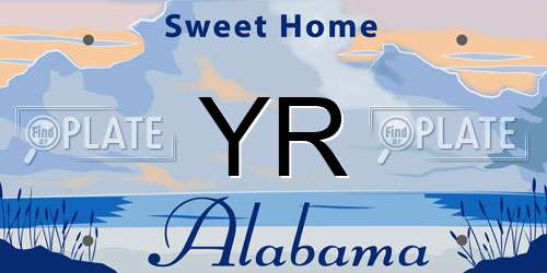 YR Alabama License Plate