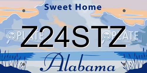 Z24STZ Alabama License Plate