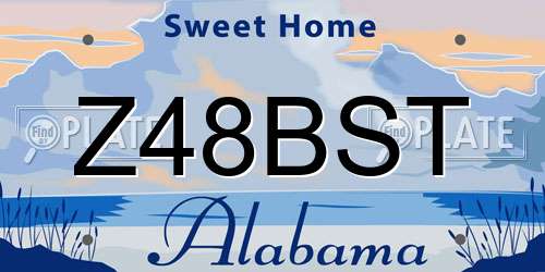 Z48BST Alabama License Plate