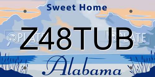 Z48TUB Alabama License Plate