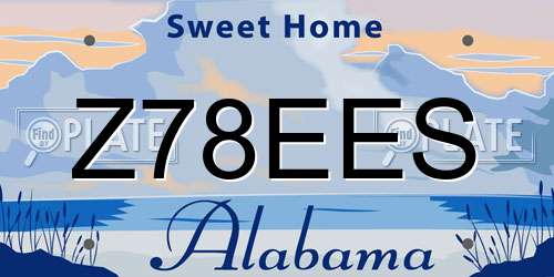 Z78EES Alabama License Plate