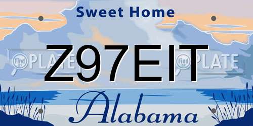 Z97EIT Alabama License Plate