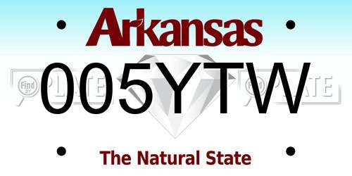 005YTW Arkansas License Plate