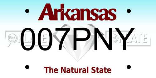007PNY Arkansas License Plate