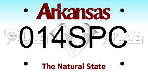 014SPC Arkansas License Plate