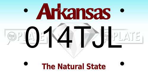 014TJL Arkansas License Plate