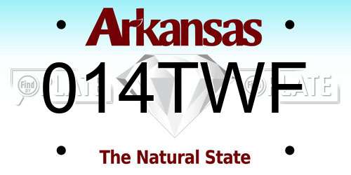 014TWF Arkansas License Plate