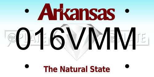 016VMM Arkansas License Plate