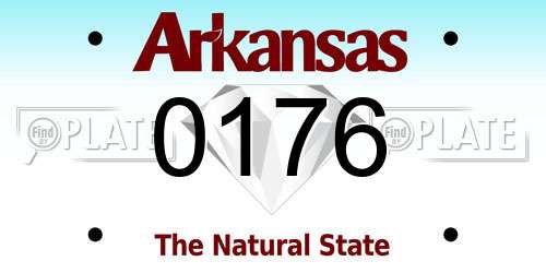 0176 Arkansas License Plate