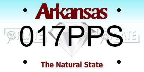 017PPS Arkansas License Plate