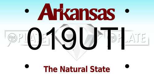 019UTI Arkansas License Plate