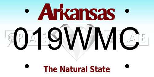 019WMC Arkansas License Plate