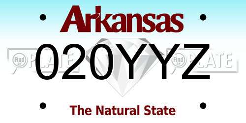 020YYZ Arkansas License Plate