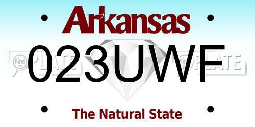 023UWF Arkansas License Plate