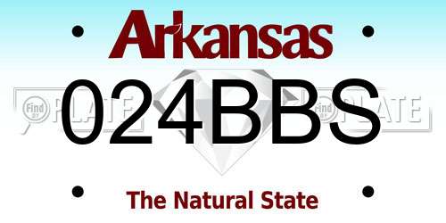 024BBS Arkansas License Plate
