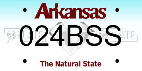 024BSS Arkansas License Plate