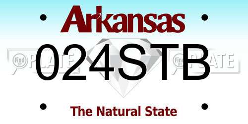 024STB Arkansas License Plate