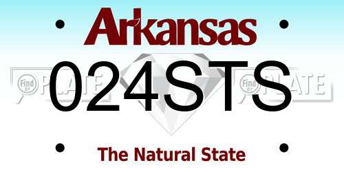 024STS Arkansas License Plate