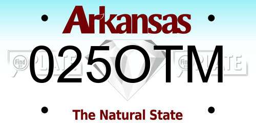 025OTM Arkansas License Plate
