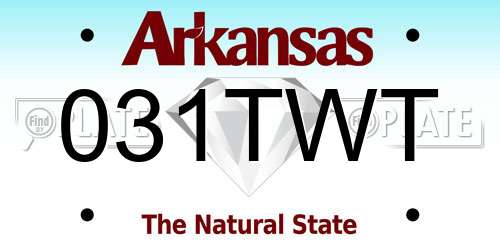 031TWT Arkansas License Plate