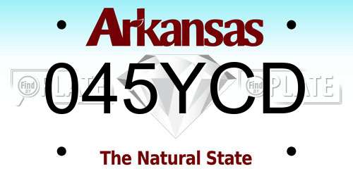 045YCD Arkansas License Plate