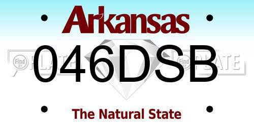 046DSB Arkansas License Plate
