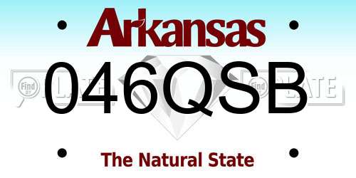 046QSB Arkansas License Plate