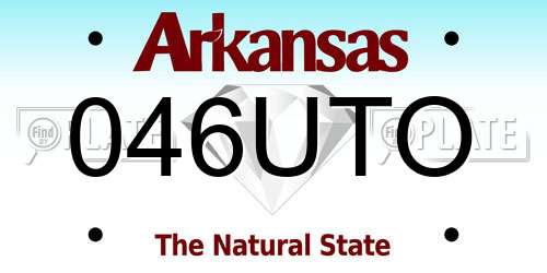 046UTO Arkansas License Plate
