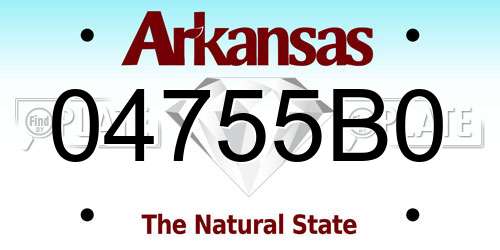 04755B0 Arkansas License Plate