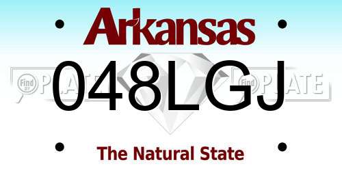 048LGJ Arkansas License Plate