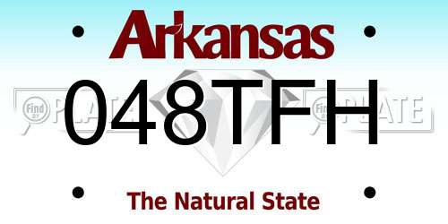 048TFH Arkansas License Plate