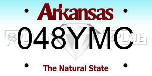 048YMC Arkansas License Plate