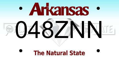 048ZNN Arkansas License Plate