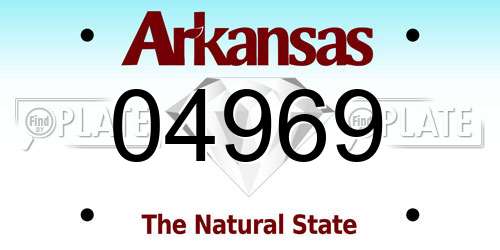 04969 Arkansas License Plate