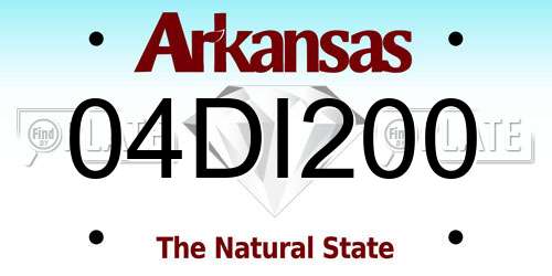 04DI200 Arkansas License Plate