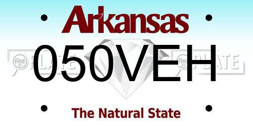 050VEH Arkansas License Plate