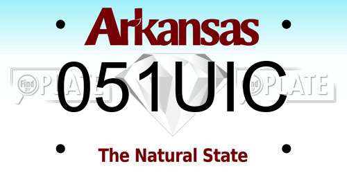 051UIC Arkansas License Plate