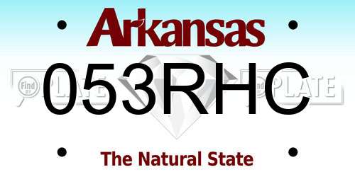 053RHC Arkansas License Plate