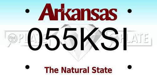 055KSI Arkansas License Plate