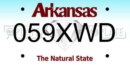 059XWD Arkansas License Plate